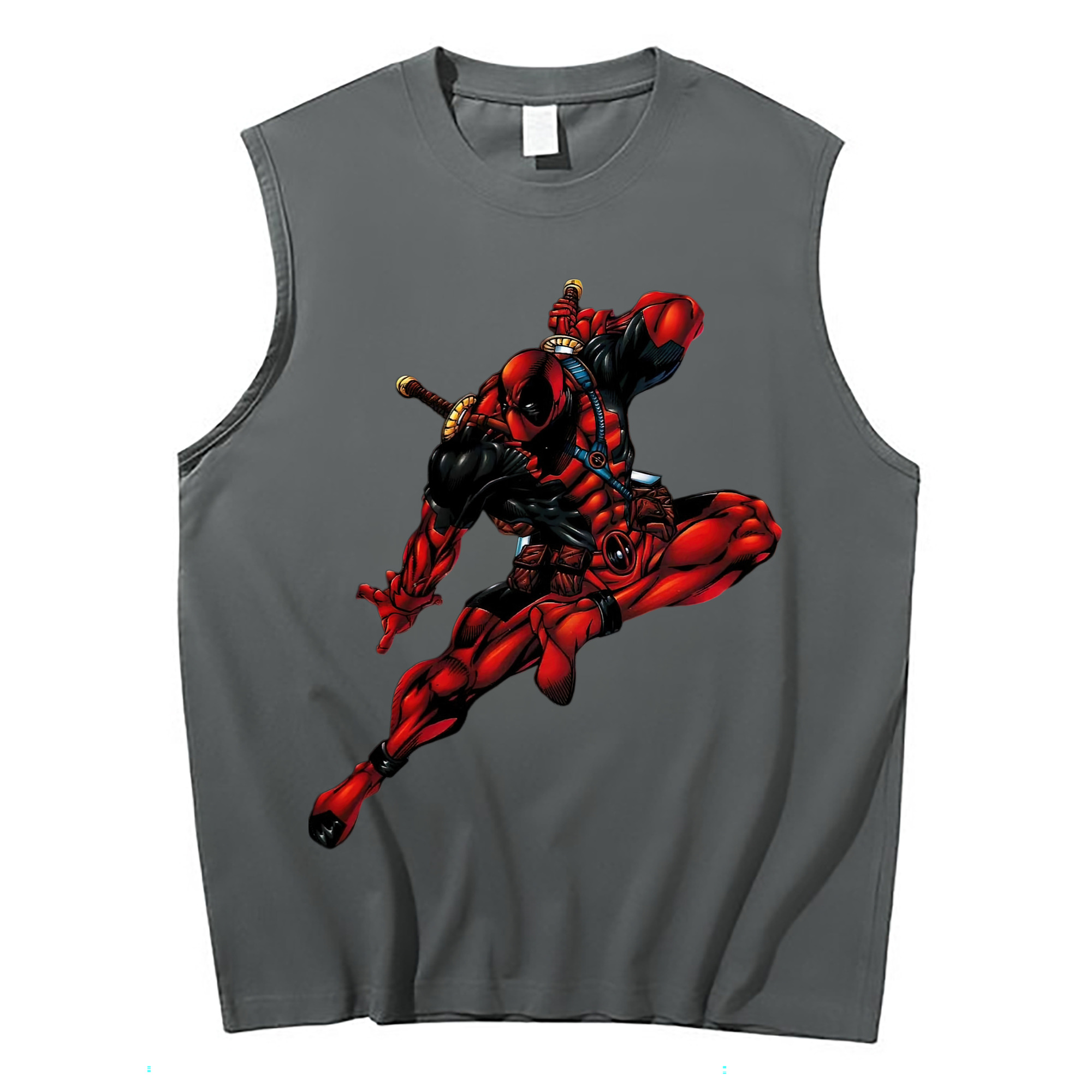 （画像用） Deadpool デッドプール コットン100％タンクトップ（フロントプリント）